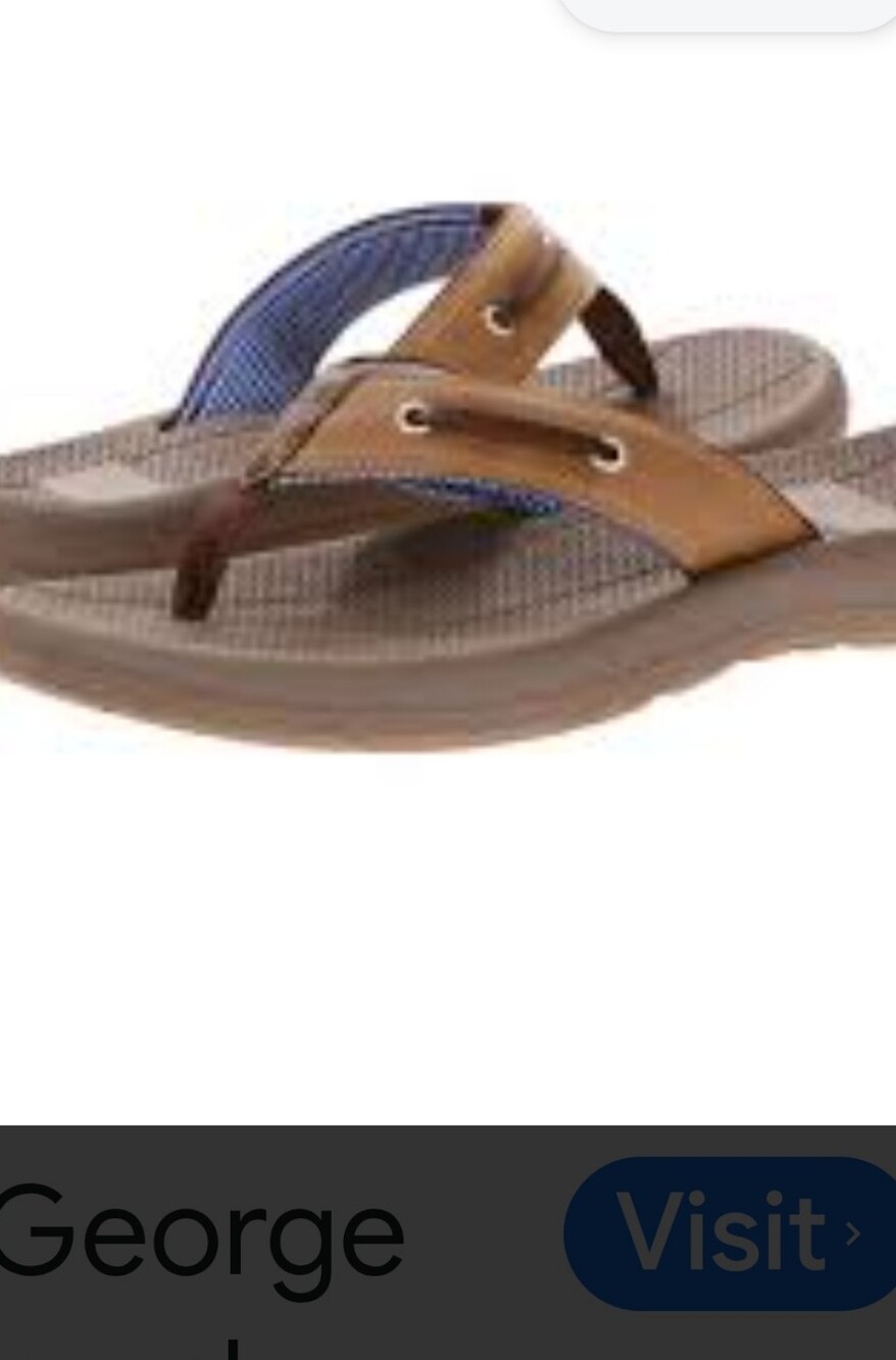 George Men's Rope Flip Flops    Size 13